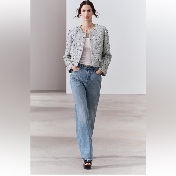 ZARA SEQUIN JACKET ZW COLLECTION - Picture 3 of 8